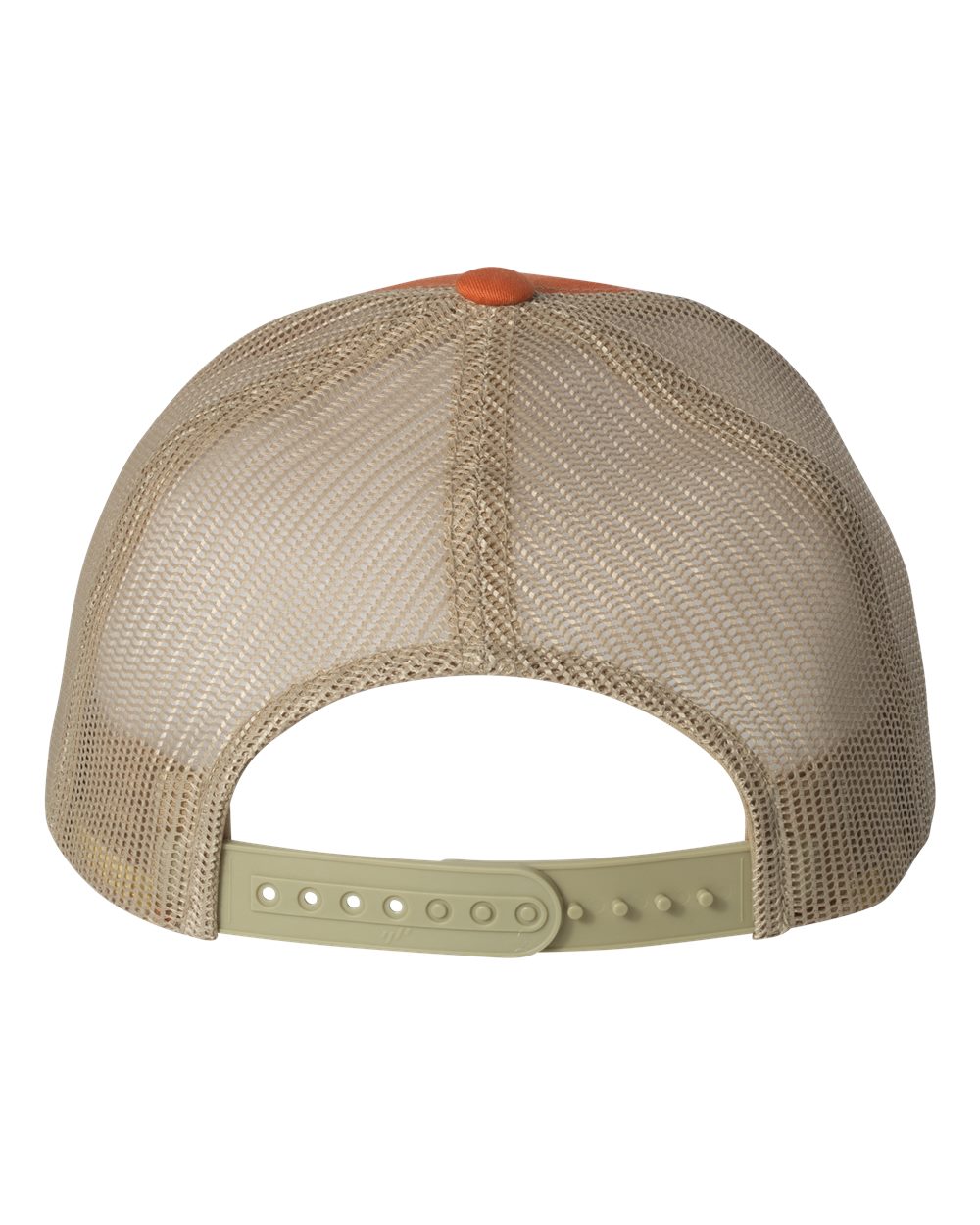 Northern Lights Patch Retro Trucker Hat - Snapback - Orange (Khaki)
