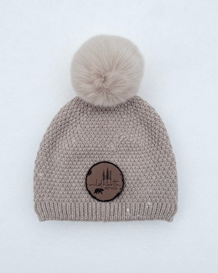 Wild North Popcorn Knit Toque - Partial Micro Fleece Lined