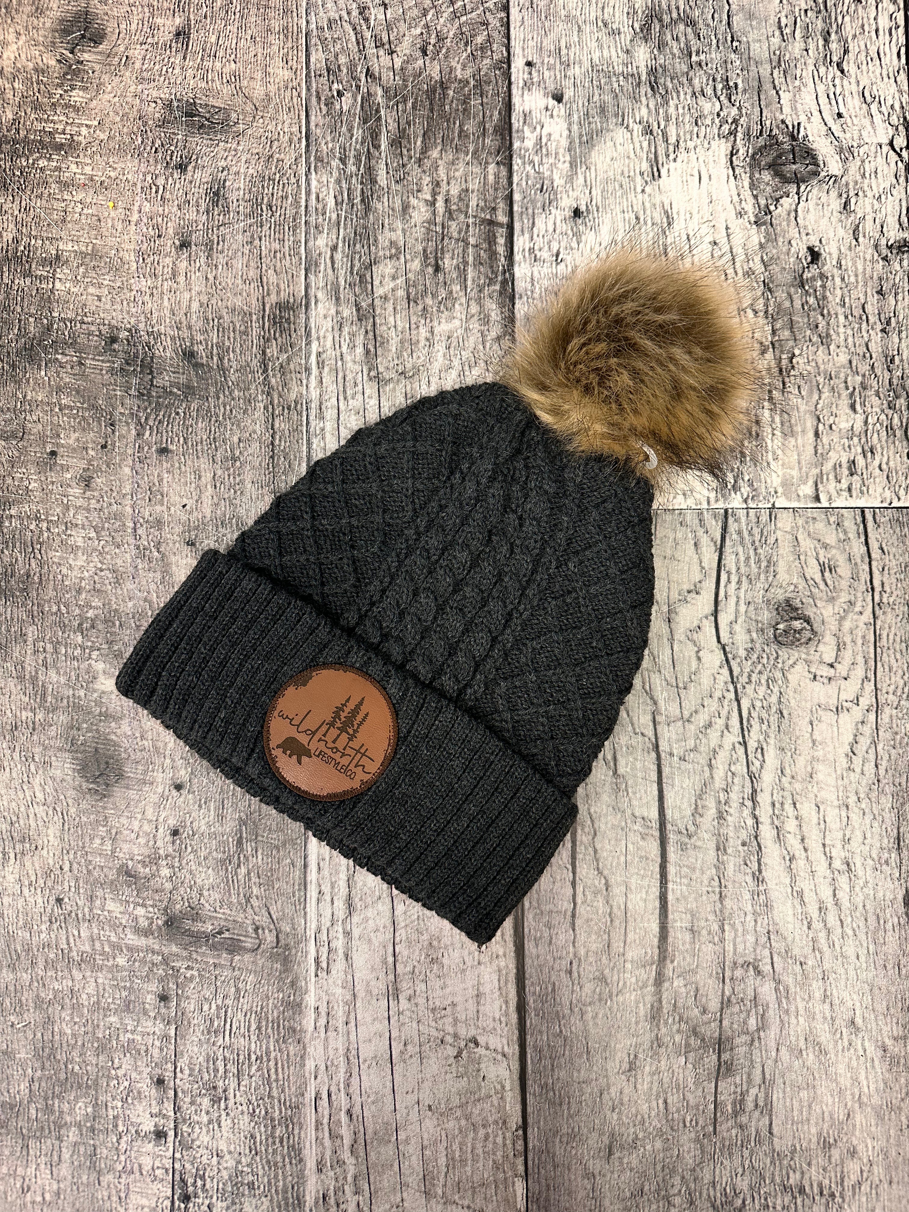 Wild North Jacquard Cable Knit Toque - Satin Lined!