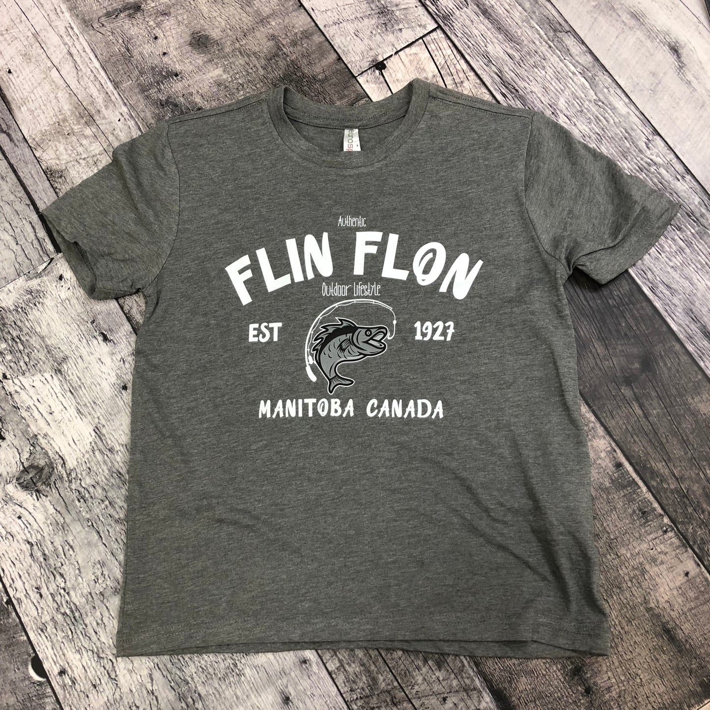 Authentic Flin Flon Fish Youth Tshirt