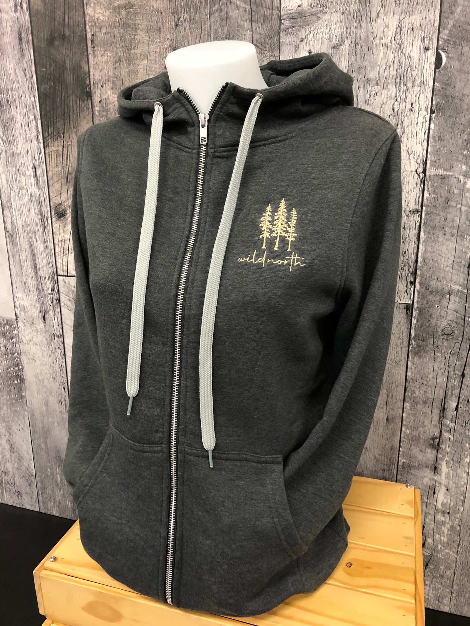 Embroidered Women's Full Zip Hoodie