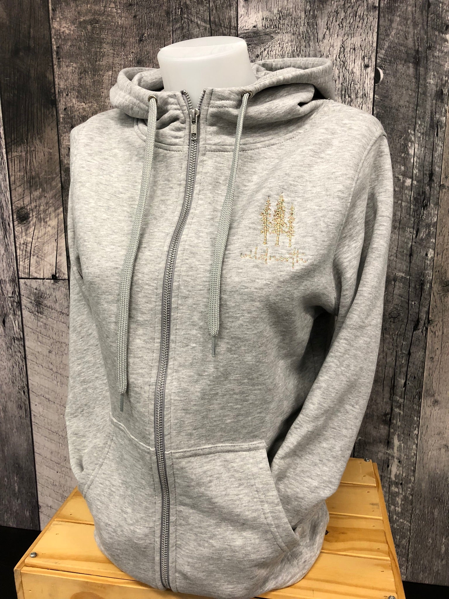 Embroidered Women's Full Zip Hoodie