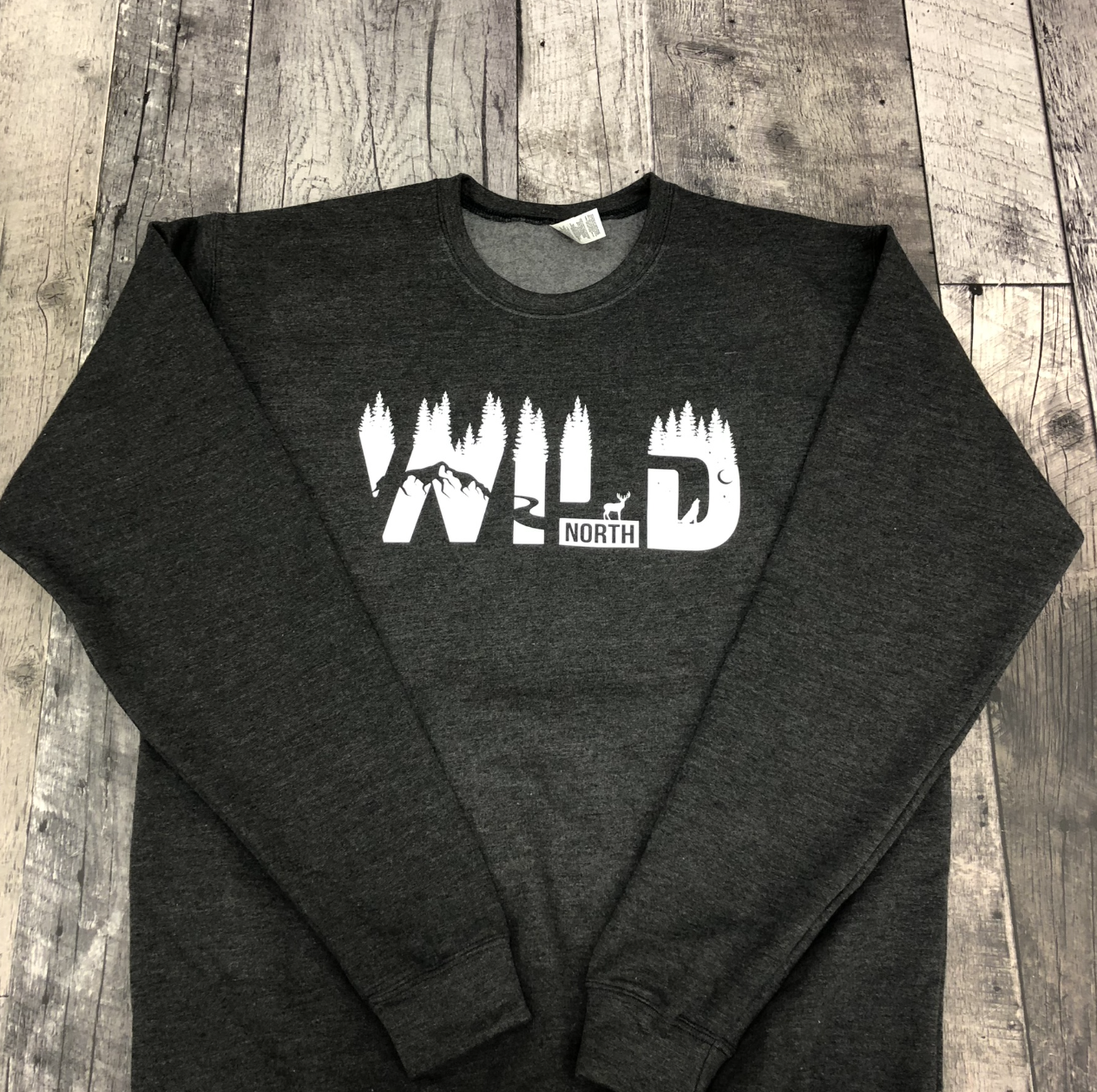 WILD North Treeline Sweatshirt - Black Heather