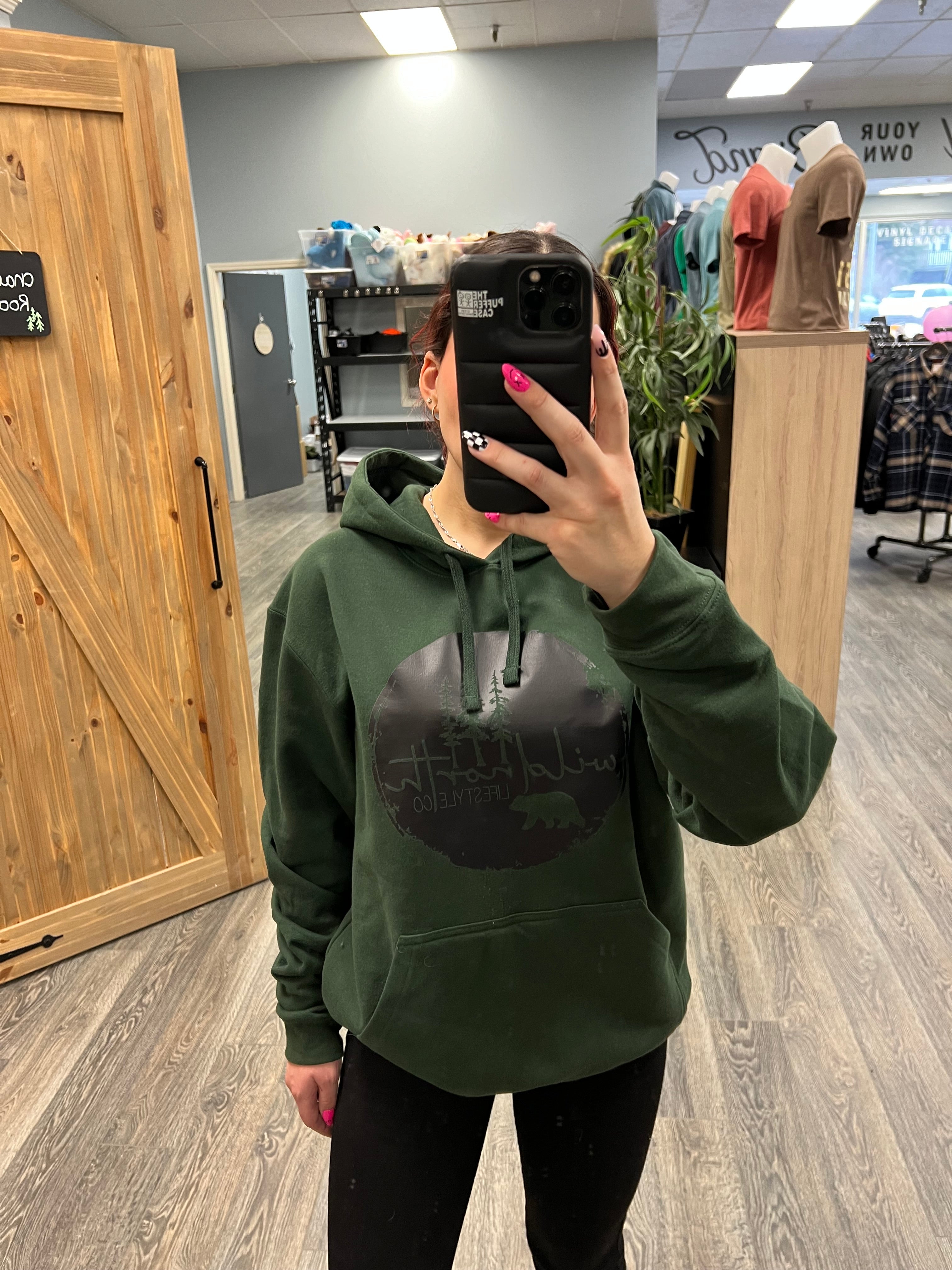 Classic Logo UNISEX Hoodie  - Forest