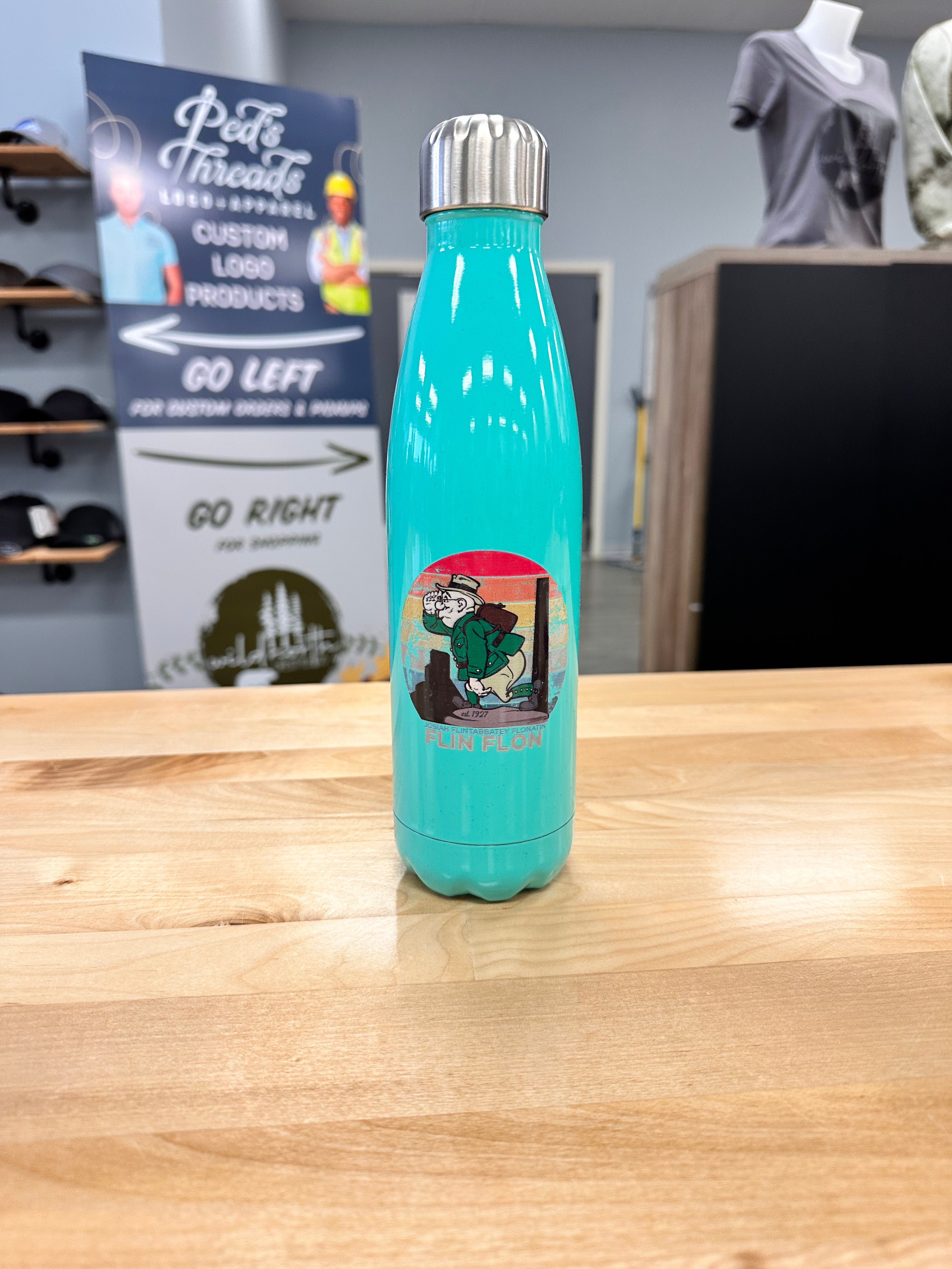 Flin Flon Flinty Skyline - Waterbottle