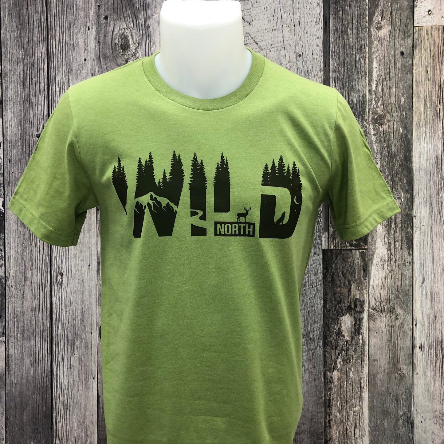 WILD Letters North Summer Green Unisex Tshirt