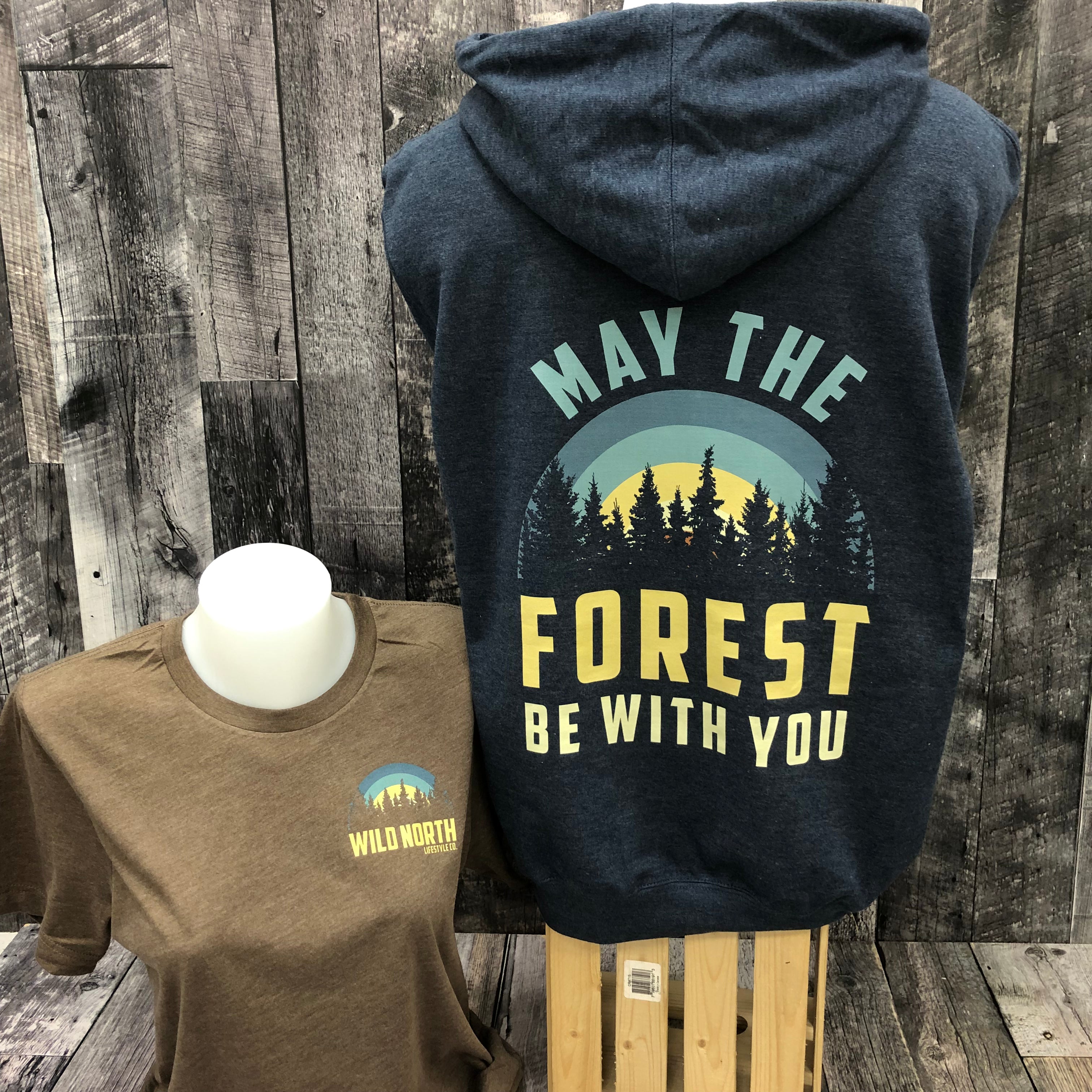 May the Forest UNISEX Hoodie - Heather Navy