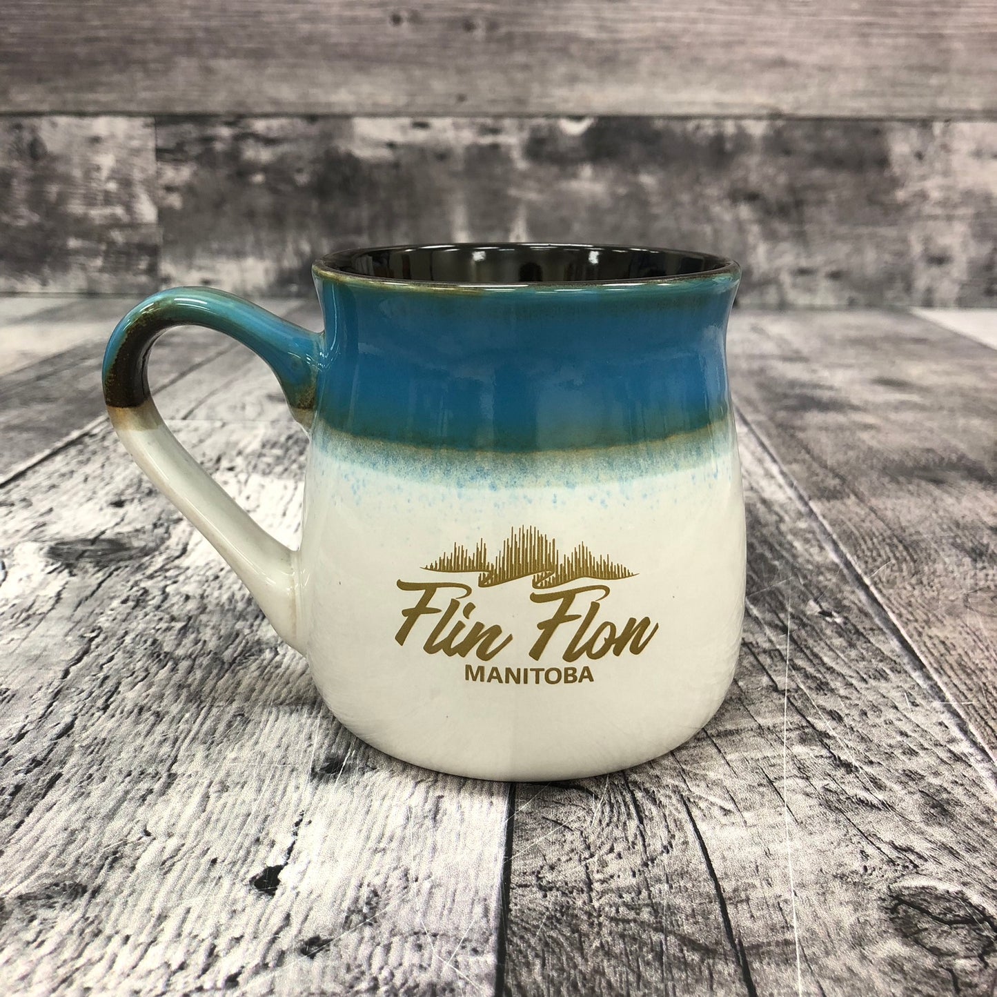 Flin Flon Indigo Ceramic Variegated Glaze Mug