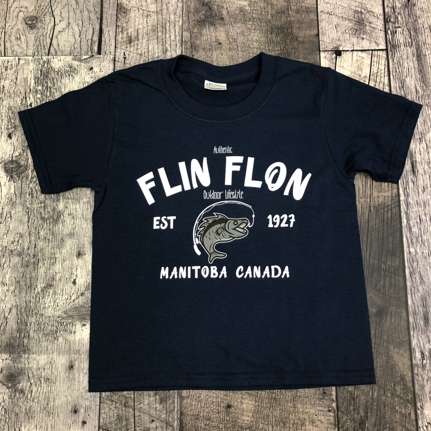 Authentic Flin Flon Fish Youth Tshirt