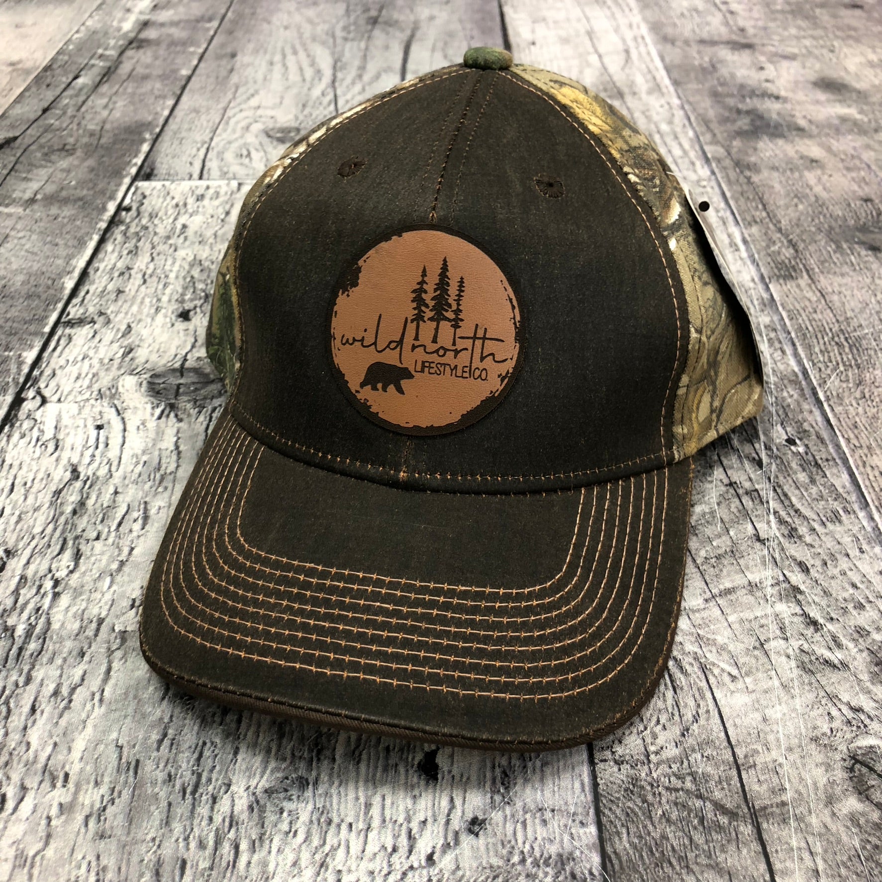 Wild North Leather Patch Weathered Camo