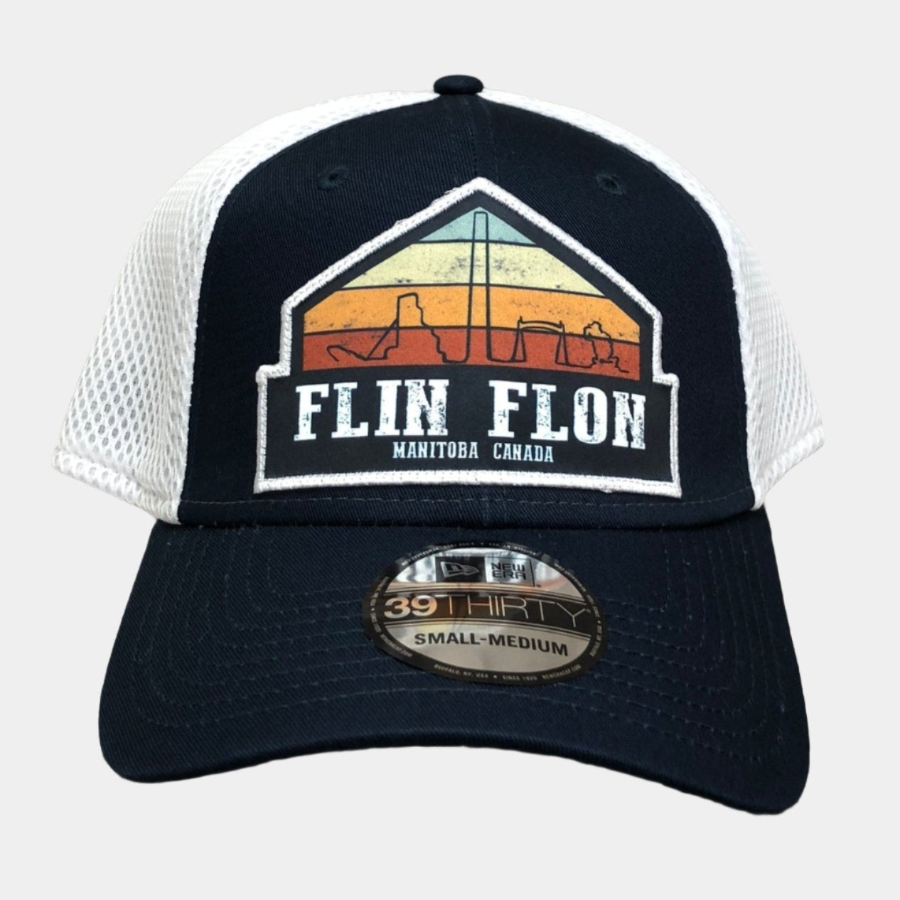 Flin Flon Skyline Crest New Era Stretch Mesh Cap