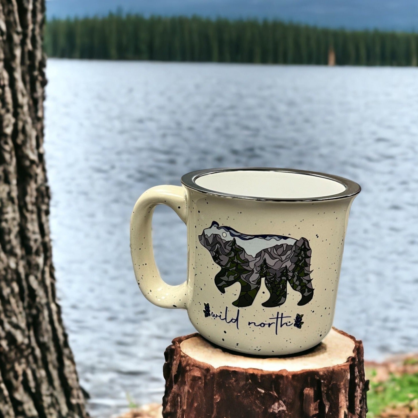 Blueberry Bear Ceramic/Enamel 13oz Mug