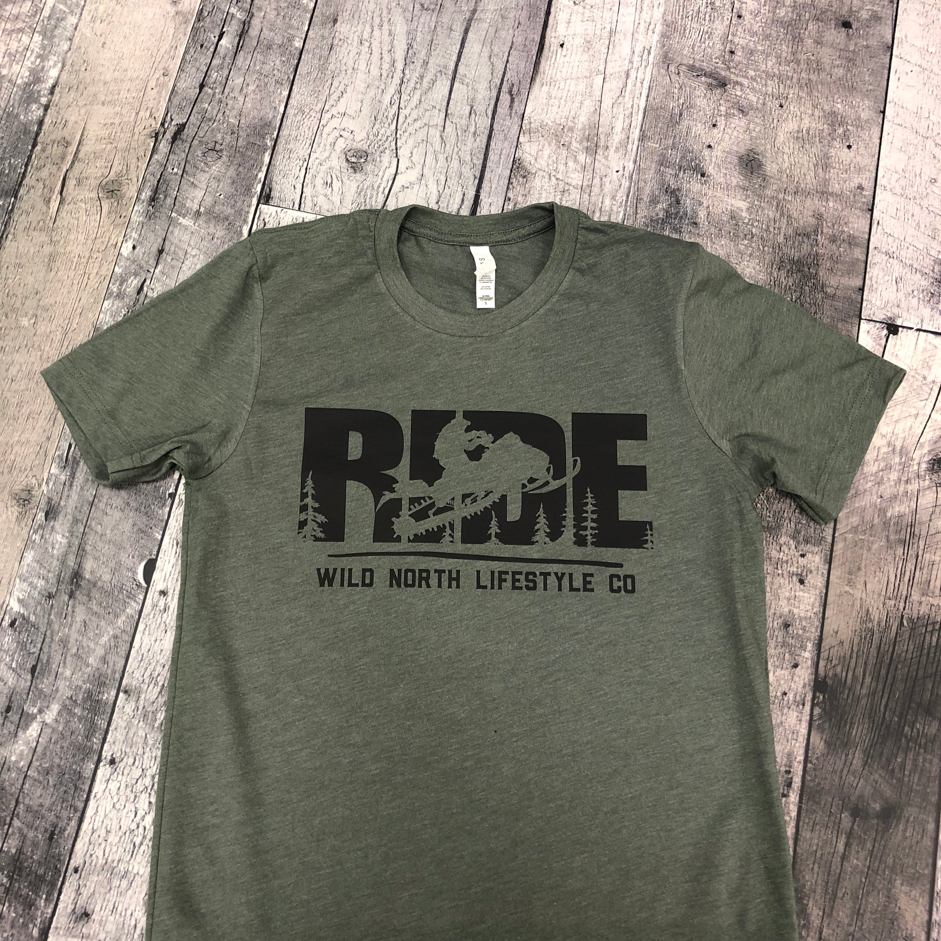 RIDE UNISEX T-Shirt - Military Green