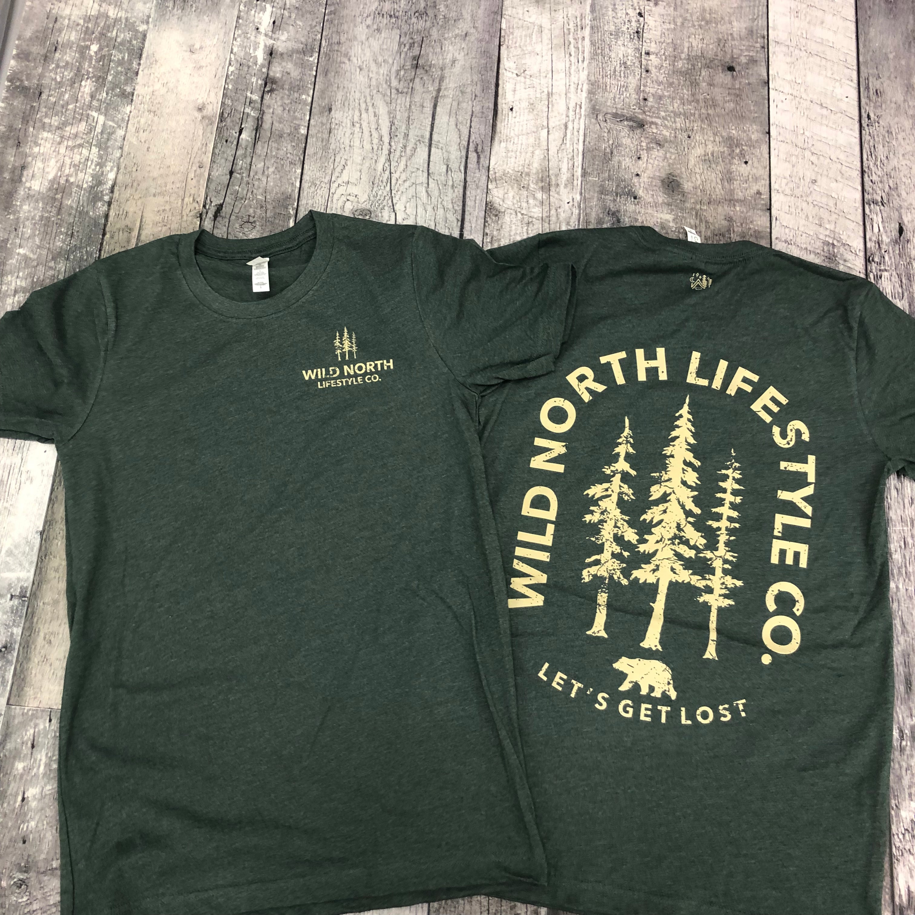 Let's Get Lost Tshirt Unisex - Forest