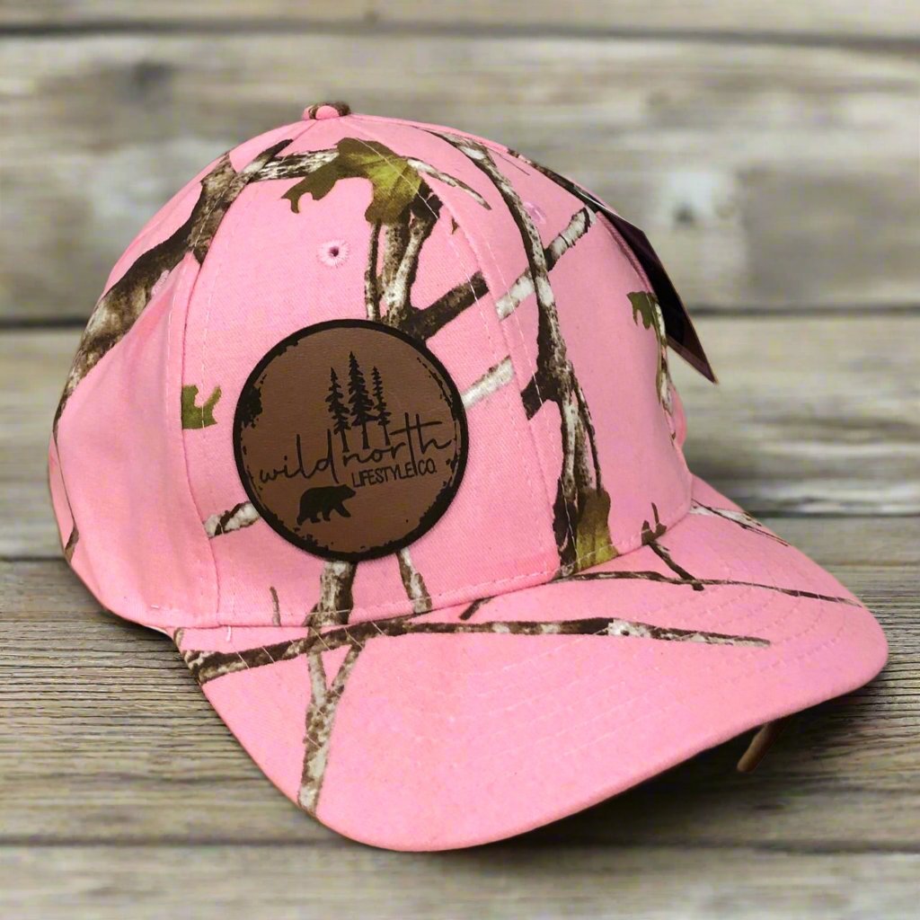 Leather Patch Pink Camo