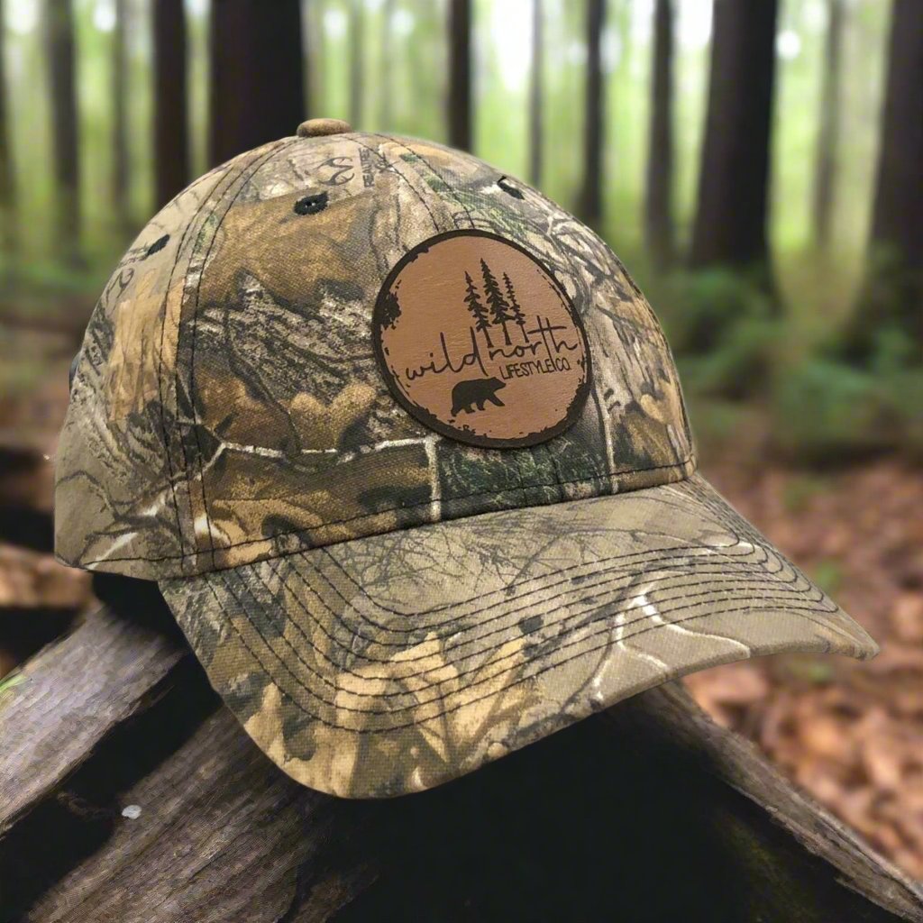 Leather Patch Full Camo Cap