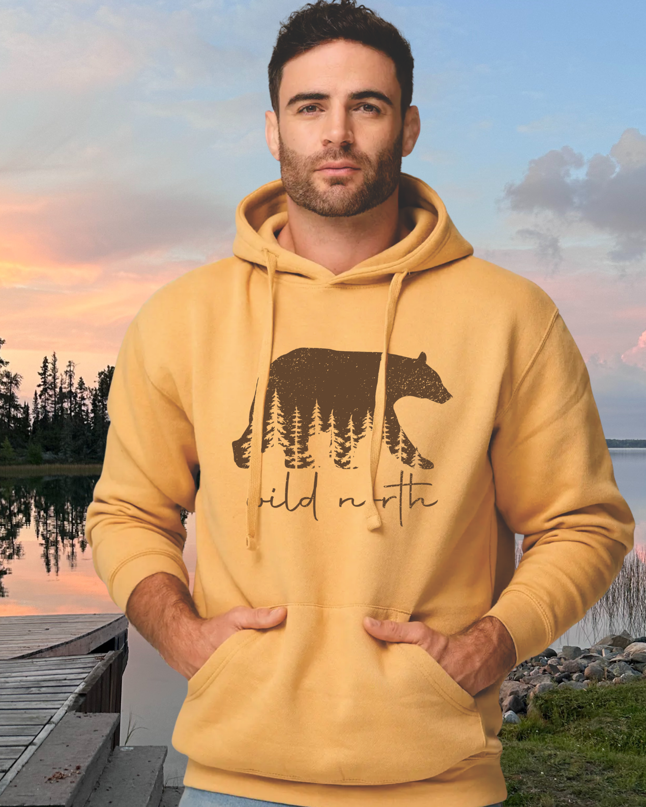 Chocolate Bear Unisex Hoodie