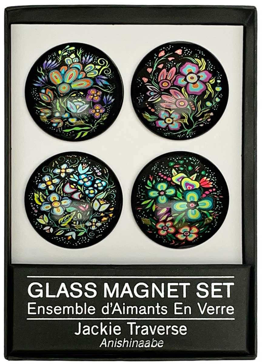 Jackie Traverse II Glass Magnets - Flowers