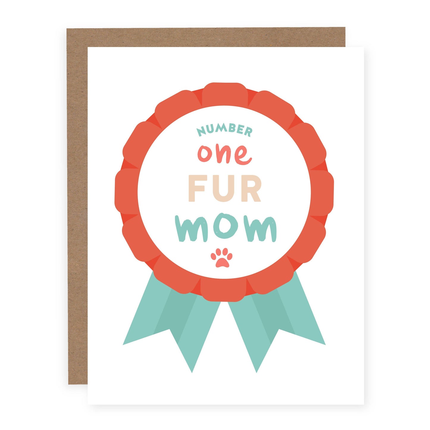 Number One Fur Mom Card