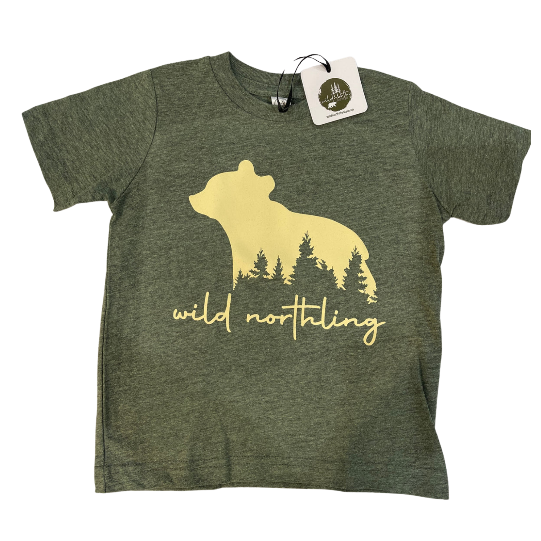 Wild Northling Bear TODDLER T-Shirt - Cream Logo