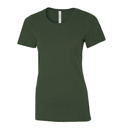 ATC™ EUROSPUN® RING SPUN PREMIUM COLORS LADIES' TEE. ATC8000L