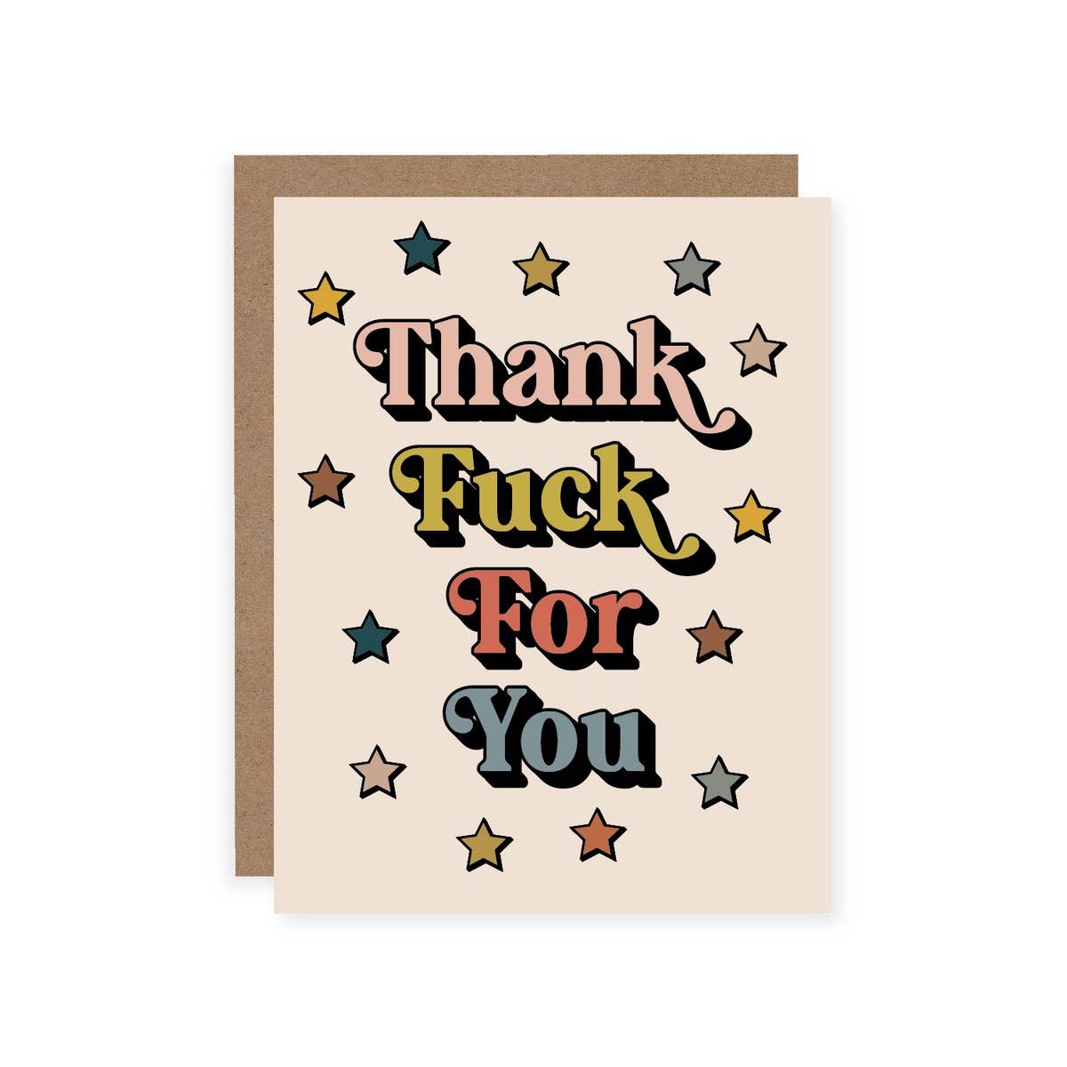 Thank Fuck For You Card